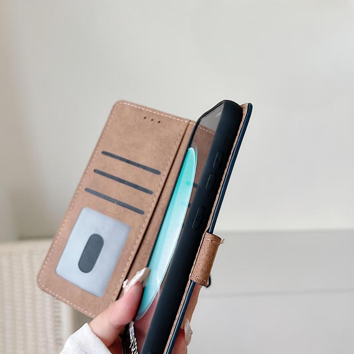 Shockproof PU Leather Flip Phone Case - One plus 10R (5G)